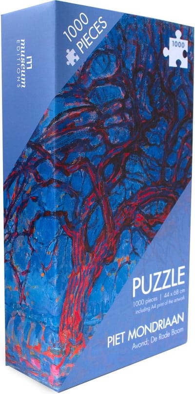 Lanzfeld - Puzzel Volwassenen - 1000 Stukjes - Rode Boom - Mondriaan - Kunst