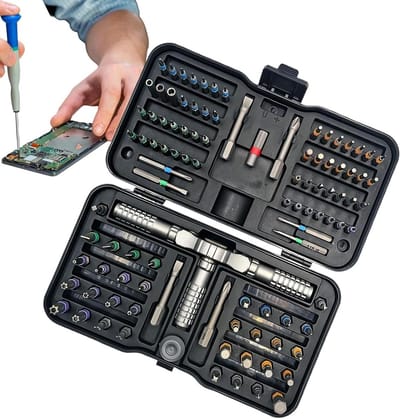 Ratel Schroevendraaier Set - Precisie Reparatie Tool - Kleine Reparatie Taken - 105-Delige Bit Set