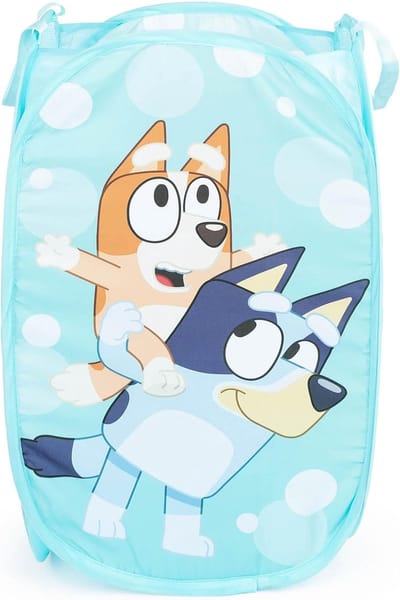 Pop-up wasmand - Opbergmand speelgoed - Kinderkamer organiseren - Met Bluey & Bingo thema