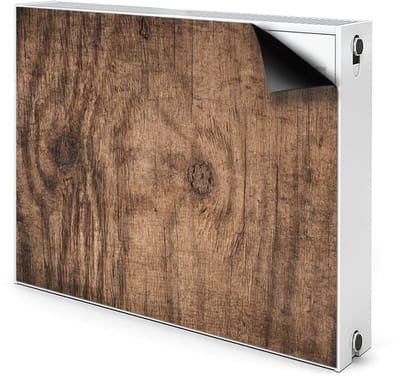 Tulup Magnetische Radiatorfolie - Donker Eiken Radiator Folie Magnetisch - 80 cm x 60 cm - Radiatorbeschermer Magnetisch - Magnetische Radiator Folie 1Mm Dik - Bruin Magnetische Radiatormat - Magnetische Radiator Mat Verwijderen Zonder Lijm