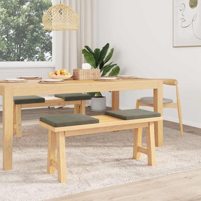 vidaXL - Bankkussen - 4 - st - corduroy - Lichtgrijs - Diepte - 35 - cm