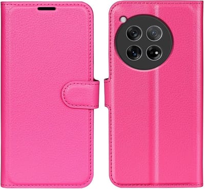Coverup Hoesje - Geschikt voor OnePlus 12 Hoesje - Coverup Book Case - Pink