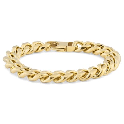 10 mm Goudkleurige Ketting Armband