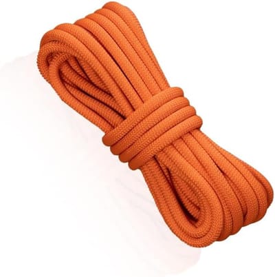 Klimtouw Statisch - Veiligheidskabel Outdoor - Bergbeklimmen Canyoning - Hoge Sterkte Polyester - 10 mm Diameter - Oranje