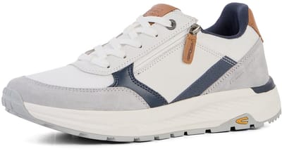 camel active Sneaker met zijrits - Maat menswear-44 - Wit