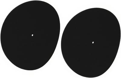 Turntable Mat Set van 2, 30.5 cm, Vinyl Platen Onderleggers, Antislip Mat, Vervangingsaccessoires voor Platenspelers