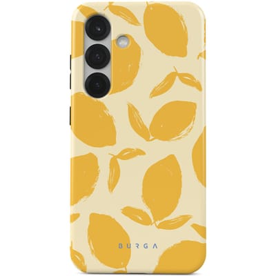 Burga Tough Case geschikt voor Samsung Galaxy S25 - Lemon Tart