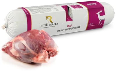 Ritzenberger Wild met Amarant en bessen compleet gestoomde worst. 24 x 400 gram (doos 12 rollen, 9,6 kilo totaal)