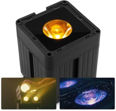 BeamZ Professional KUBE20BK - IP65 - RGBWA-UV - Uplight op accu voor binnen en buiten - Zwart