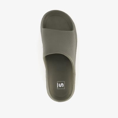 Heren badslippers donkergroen - Maat 41