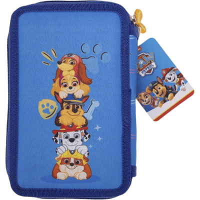 Paw Patrol Dubbele Pennenzak - 19 x 12 x 4 cm, 22 stuks