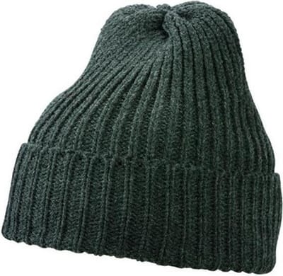 Myrtle Beach - Unisex Warm Gebreide Muts (Donkergrijs)