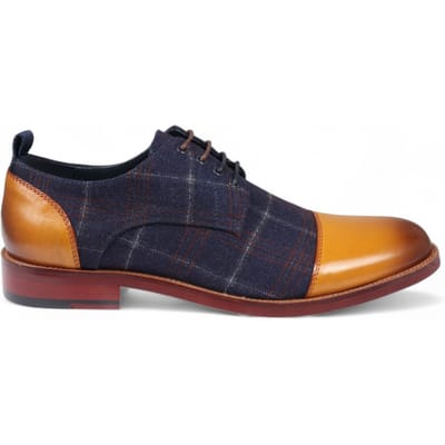 Justin Reess Heren Oxford Bruine Leren Brogue Schoenen - Ronnie