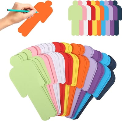 Set van 200 Kleurrijke Moderatiekaarten 20 x 8 cm - Lege Presentatiekaarten voor Educatieve Activiteiten, Office Gebruik en Creatieve Projecten