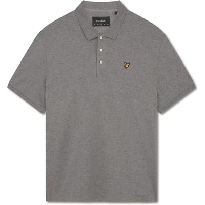Lyle and Scott Polo Plain Grijs - Maat XXL - Heren