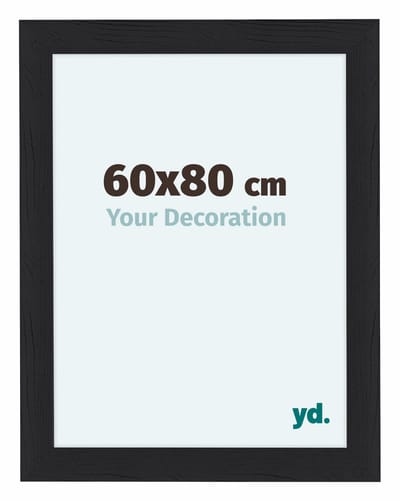 Your Decoration - Fotolijst 60x80 cm - MDF - Zwart Houtnerf - Como
