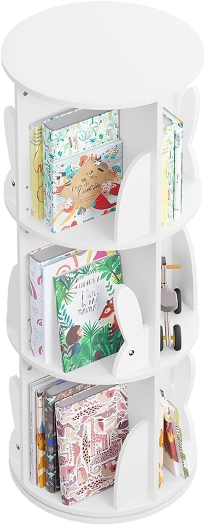 ZMR® Kinderboekenkast - Boekenkast - Kinderboekenrek - Wit - 40cm x 40cm x 97cm