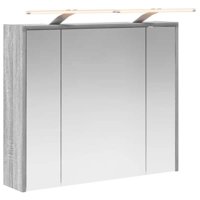 vidaXL Badkamer spiegelkast Grijs Sonoma 73,5 x 16 x 62,5 cm