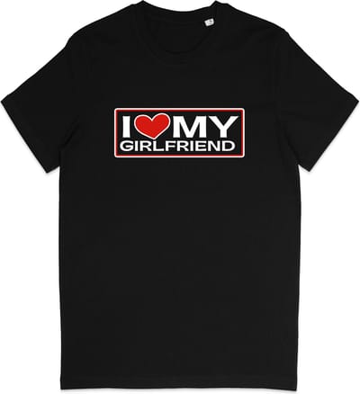 T Shirt heren - Ik Hou Van Mijn Vriendin - Zwart - Maat XS