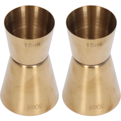 Jigger à cocktail double tête Acier inoxydable Or Jigger à vin Tasse à mesurer de bar pour restaurant L(for 6.5-9kg) beige