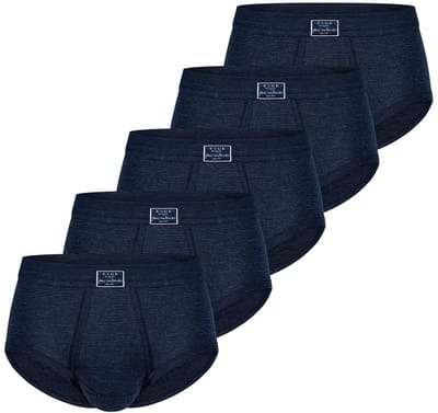 ESGE Heren Slip met voorsluiting 5 pack- Fijnrib Jeans