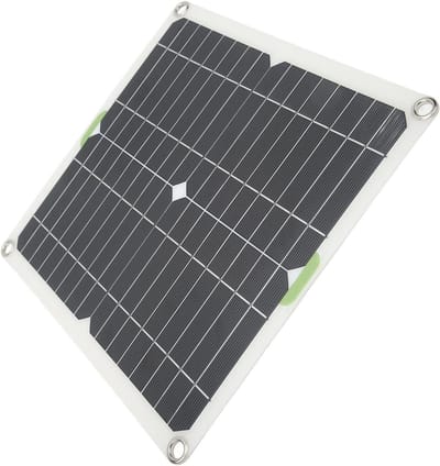 Zonnepaneelset - Draagbaar Paneel - Batterijen Opladen - Hoge Conversie Efficiëntie - 285x280x2mm - Zwart