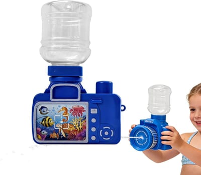 Watersproeier Camera - Waterpistool Speelgoed - Buiten Spelen - Ingebouwd Reservoir - 8 x 65 x 115 cm - Blauw