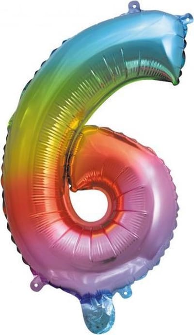 We fiesta Folie 6 ballon regenboog 41 cm