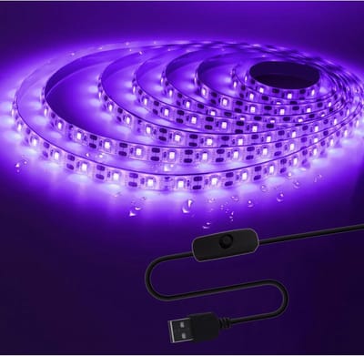 5M Waterproof LED Strip met 180 LEDs, 395nm-405nm UV Licht voor Feestdecoratie, Bar en Clubgebruik