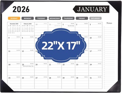 Grote Bureaukalender 2024-2025 van 18 Maanden voor Kantoor en Klaslokaal
