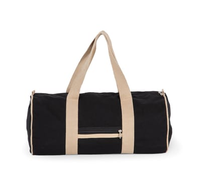 Kimood Gerecyclede duffeltas KI5601 - Black Night / Hemp - One size