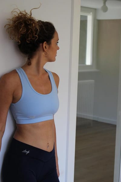 Yoga Sport Bh-Sportbeha-fitness-gym-yoga-Baby Blue - Large