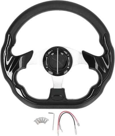 Comfortabel 13 inch autoracestuur in PU-leer met racestijl voor autovervanging en modificatie