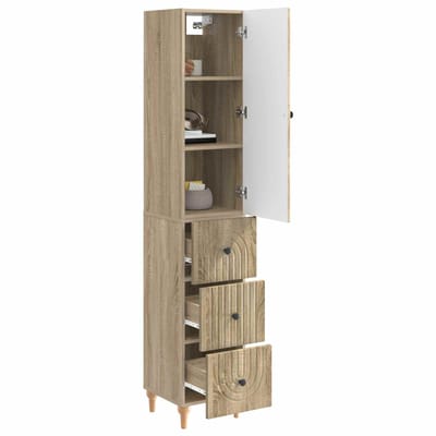 vidaXL - Kast - Set - 2 - st - Bewerkt - hout