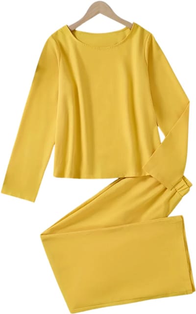 Livano Linnen Broek Dames - Zomerbroek - Volwassenen - Lange Broek - Pantalon - Strandbroek - Zomer - Ibiza Stijl - Geel - Maat S