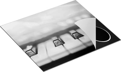 Chefcare Inductie Beschermer Piano Toetsenbord - Zwart Wit - 60x50 cm - Afdekplaat Inductie - Kookplaat Beschermer - Inductie Mat