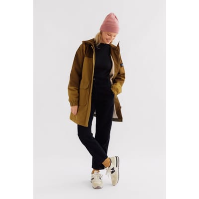 TWOTHIRDS Orlok Jackets Block Colour Mustard Maat: S | Winterjassen Outlet | Dames | Bruin