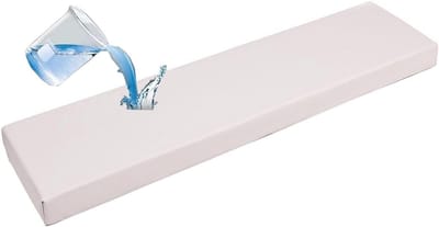 Bankkussen Zitkussen - Kruk Kussen - Buiten Zitten - Waterdicht Kunstleer - 110x55 cm - Beige