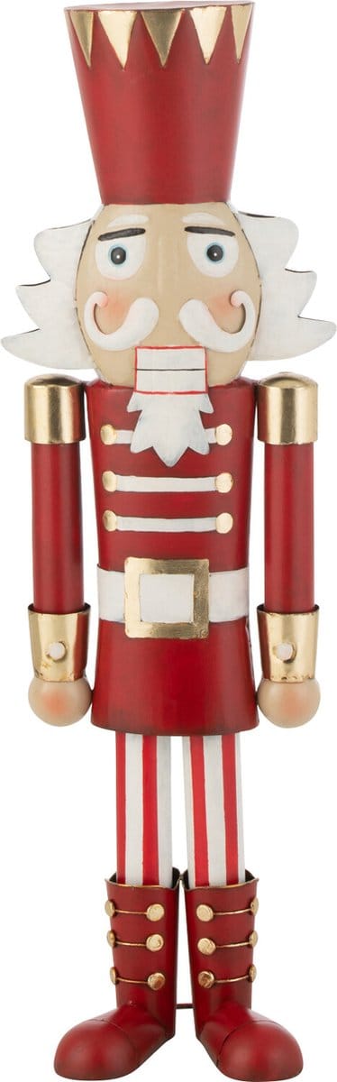 J-Line figuur Notenkraker - ijzer - goud/wit - medium