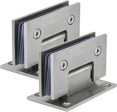 Douchedeur scharnier - Roestvrij staal - 4 mm dik - Voor 8-12 mm glas - Duurzame en roestvrije bevestiging voor glazen deuren