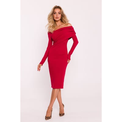 Silhouette Chic Dress - Rot / S/M