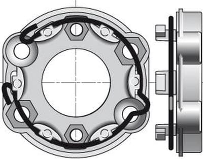 Motorsteun Somfy motoren