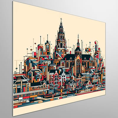 Kunstprint | Wanddecoratie | Dibond | 80 × 80 cm