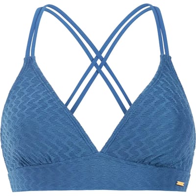 Protest MIXSuperas - Triangel bikini top Dames - Koordsluiting - Uitneembare vulling - Normale pasvorm - Blauw