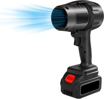 Draadloze Turbo Jet Ventilator Auto Blazer 35.000 rpm, Elektrische Luchtblazer voor Sneeuw en Bladeren, Zwart