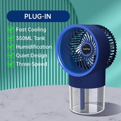 Draagbare airconditioner koelventilator USB oplaadbare elektrische ventilatoren Luchtkoeler spray luchtbevochtiger ventilator Luchtcirculatie ventilatoren Home plug in