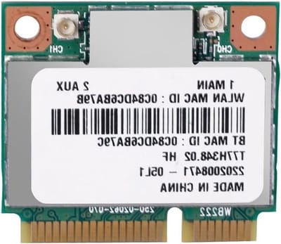 Draadloze Netwerkkaart - Wifi Bluetooth Adapter - Internet Verbinding - Dual Band 2.4/5GHz - Mini PCIe Halve Hoogte - default