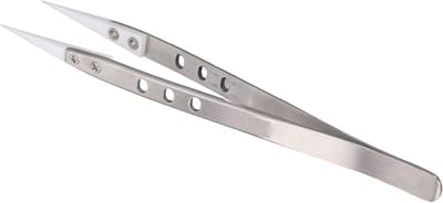 Dailygoods - Pincet met Rechte Punt - Fijne Reparatie - Roestvrij Staal - Antimagnetisch - Ideaal voor Elektronische Reparaties - Voor Hobbyisten