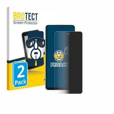 BROTECT - privacy screenprotector voor Oppo A5 Energy - Folie Beschermfolie Blauwlichtfilter 2 Stuks