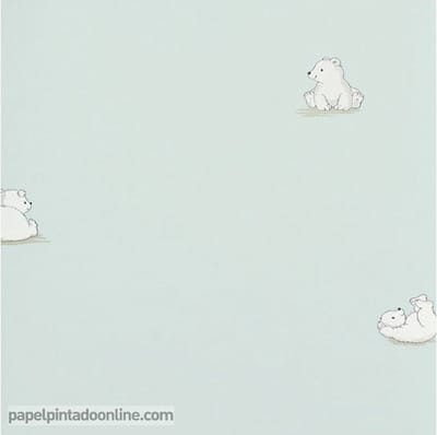 Four Friends - Behang Kinderkamer - Babykamer - Behangpapier - Kinderbehang - Beertjes - 0,53 x 10,05M.